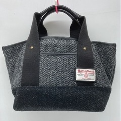 値下げ↓中古■メンズ■ミニトートバッグ■Harris Tweed...