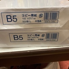B5  500枚✖️2 コピー用紙 1,000枚新品