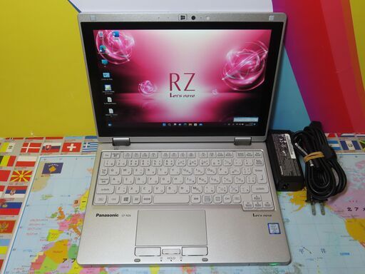 JC08118 極美品・ SIM搭載　累積稼働時間70H CF-RZ6 コンパクトWin11 超軽量 Office
