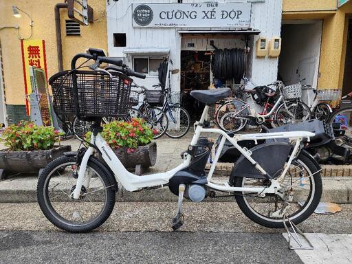 　電動自転車　パナソニック　ＢＡＢＹ　２０インチ　５ＡＨ　4点　充電器　付き　3変速　白　配達可能