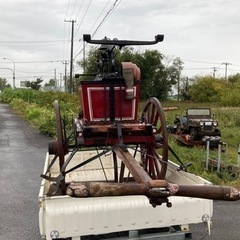 木製レトロ消防ポンプ車