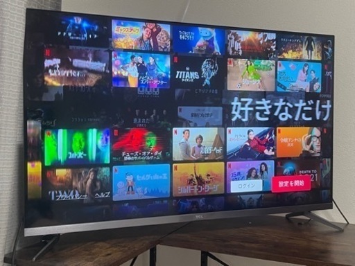 TCL 4K液晶テレビ　43型　美品、スマートTV