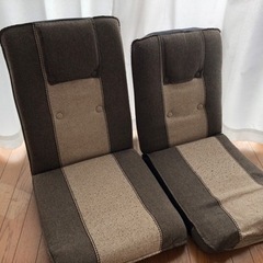 角度調節可能な座椅子2セット