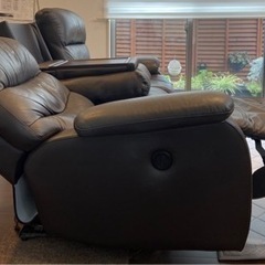 電動リクライニングソファ（片側）3人掛け