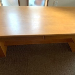 センターテーブル　ローテーブル　木製　NITORI