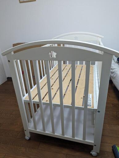 A型ファミーユ ホワイト 白 サワベビー製ベビーベッド (シュウシュウ  