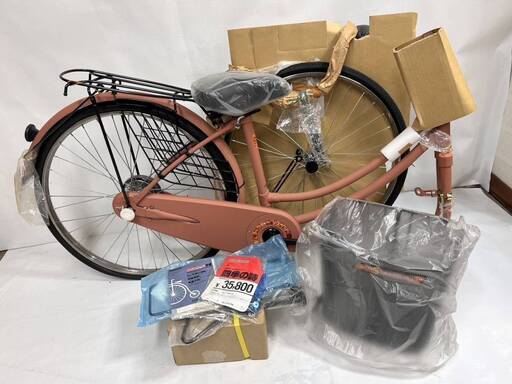 新品 未組立品 定価35800円 ブリヂストン 24サイズ 自転車 S-240L ライトブラウン系 身長147～167cmの方 ママチャリ 四季の詩