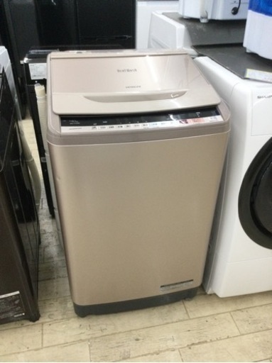 【✨たっぷり10㎏洗い❗️ナイアガラビート洗浄❗️人気のビートウォッシュ❗️✨】定価¥129,580円 HITACHI／日立 10Kg 洗濯機 BW-V100B 2018年製