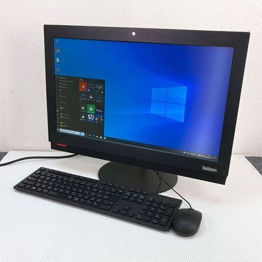 第6世代CPU搭載 2画面対応 フルHD液晶 一体型PC ★ Lenovo ThinkCentre M810z Core i3-6100 メモリ8GB HDD500GB DVD-RW