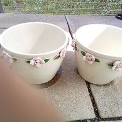 植木鉢2個