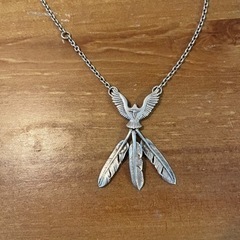 カスタム可能　希少 廃盤モデル　TADY＆KING タディ&キング イーグル フェザー シルバー925 チェーン ネックレス ペンダント