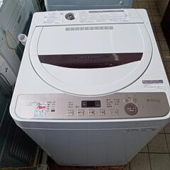 ☆【シャープ】全自動洗濯機 2020年製6kg(ES-GE6E)穴無し洗濯槽 【