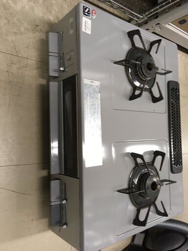J2725  NORITZ ノーリツ 都市ガス用 ガステーブル ガスコンロ NG60SVL ホーロートップ 水あり片面焼グリル 都市ガス12A・13A用 左強火 2018年製 クリーニング済