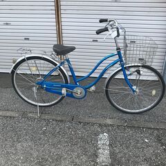 ☆ジモティ割あり☆ 自転車 26インチ ブルー クリーニング済み KJ3236