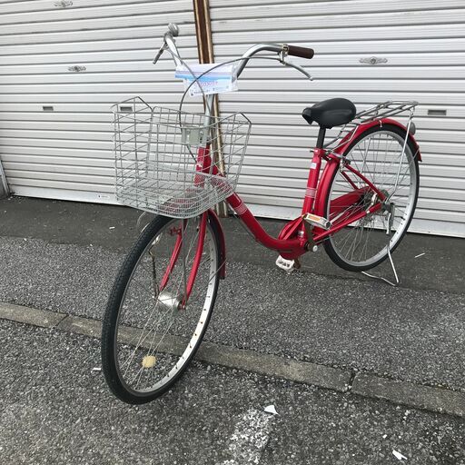 ★ジモティ割あり★  自転車 26インチ レッド クリーニング済み KJ3238