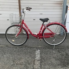 ☆ジモティ割あり☆ 自転車 26インチ レッド クリーニング済み KJ3238