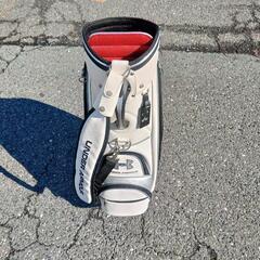 値下げ【美品】アンダーアーマー レザー キャディバッグ 正規品
