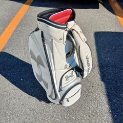 値下げ【美品】アンダーアーマー レザー キャディバッグ 正規品
