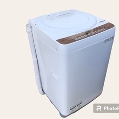 2021年製❗️SHARP シャープ　全自動洗濯機　7.0kg ES-T713 かさ上げ台付き