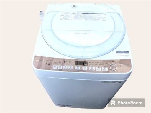 2021年製❗️SHARP シャープ　全自動洗濯機　7.0kg ES-T713 かさ上げ台付き