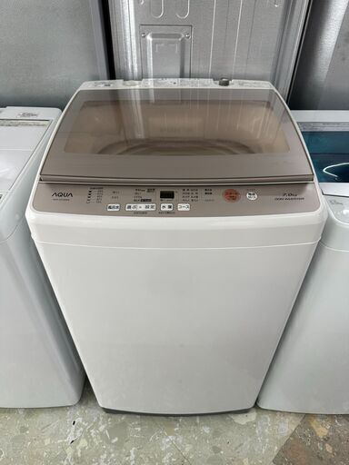 【店頭10％OFF】AQUA 　7kg洗濯機　AQW-GV70G(W)　2019年製　リサイクルショップ宮崎屋住吉店　23.12.9ｋ