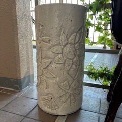 【決まりました】傘立て　陶器　お花柄