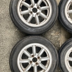 ブラックレーシング　ホイール　14インチ ＥＰ９１.ＡＷ１１で使用