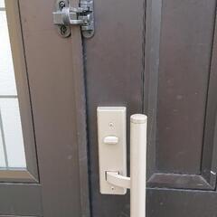 玄関親子ドア  アルミサッシ