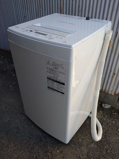 東芝　洗濯機　AW-45M7　2019年製　中古品