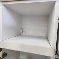 【愛品倶楽部柏店】クラフトコガ 3枚扉キッチンボード ココア90OP