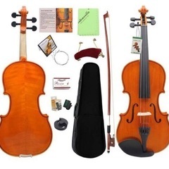 バイオリン 弦楽器 4/4本体 セット 弦 弓 ケース メイプル...