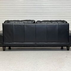 ACTUS 3350(サンサンゴーマル) ソファ　ブラックレザー　ミッドセンチュリー