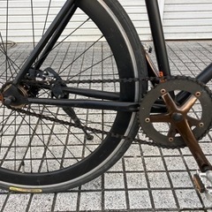 【クロスバイク】シングルギア　エアロホイル使用　パナレーサータイヤ　700x28c サドル新品❗️若林自転車　膳所店　SALE中❗️
