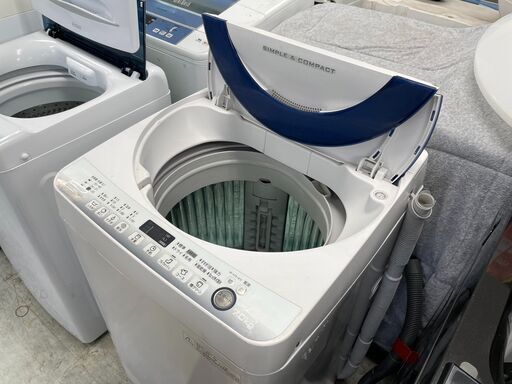 洗濯機の分解クリーニング行っています！配送設置込み　シャープ7.0K洗濯機　2016年製　分解クリーニング済み！！