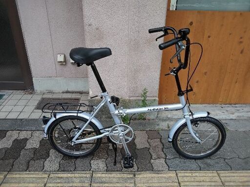 美品☆❮ビンテージ❯[SAIMOTO]HANDY-16 折り畳み自転車 シングル/シルバー