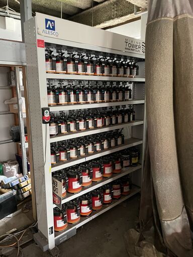 NA3144 関西ペイント MIXING TOWER ミキシングマシン 塗料撹拌機 自動車板金 100V 動作良好 引取限定