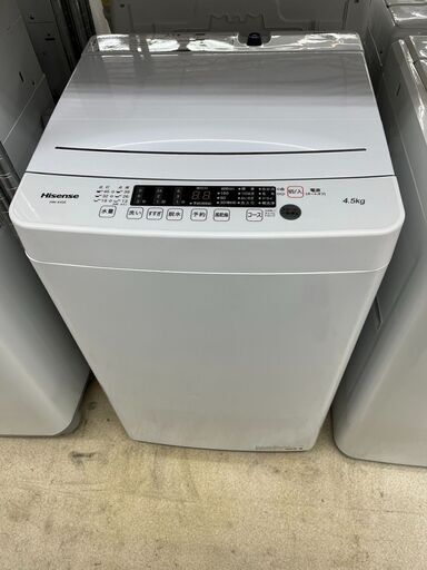 高年式Hisense 4.5kg洗濯機 ハイセンスHW-K45E 2020年式403