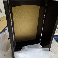 ラティス(ウォールナット調) 創価学会 SGi ミニ仏壇 LEDライトなし