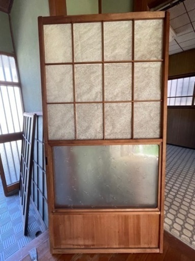 上品コーデはコレで安心！ 直接引き取り/自社配送のみ）レトロ アンティーク 古い 引き戸 建具
