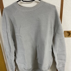 UNIQLO　3Dクルーネックセーター　02 LIGHT GRA...