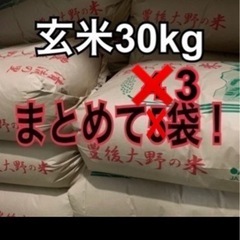 【売却決定】なつほのか玄米90Kg（30Kgを3袋）