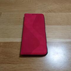 Xperia 1 v  手帳型スマホケース　赤色