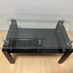 【中古】ガラステーブル