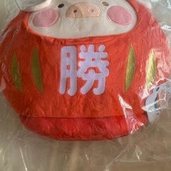 【決まりました】子豚LULU 達磨+ユニクロハンバーガークッショ...