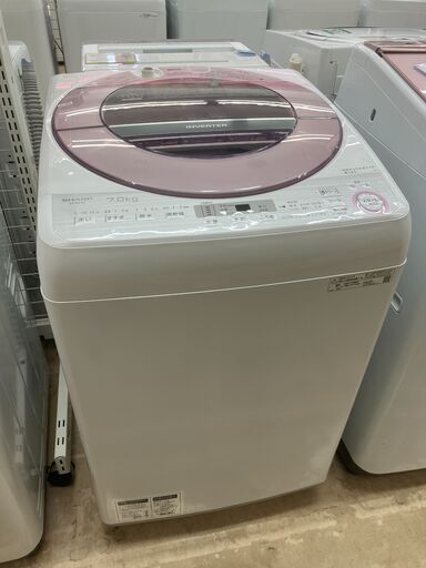 SHARP 7㎏洗濯機 ES-GV7C 2019年製 シャープ インバーターで低騒音 穴無し槽 No.6964● ※現金、クレジット、ぺイペイ、スマホ決済対応※