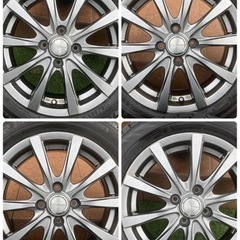 ⭐️2022年製バリ溝スタッドレス‼️アクア フィット等‼️175/65R15‼️4H×100 15×5.5J IN42‼️⭐️