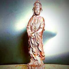 仏像 沈香木彫り 観音菩薩 観音立像 置物 精密彫刻 高さ29cm

貴重な香木に大変丁寧におられた仏様

 顔立ちが丹精で優雅な　お姿が大変上品な雰囲気を漂わせております