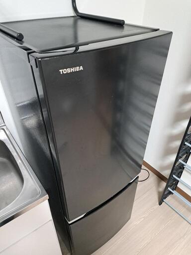 【お話し中】今週限定値下げ❗早い者勝ち【美品】TOSHIBA 冷蔵庫 ブラック GR-S15BS