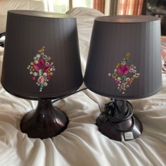 Two black lamps. (値下げ -200)