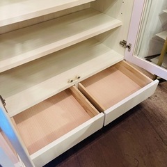 売約済み】 キャビネット ショーケース 本棚 棚 ホワイト 白 ブック 